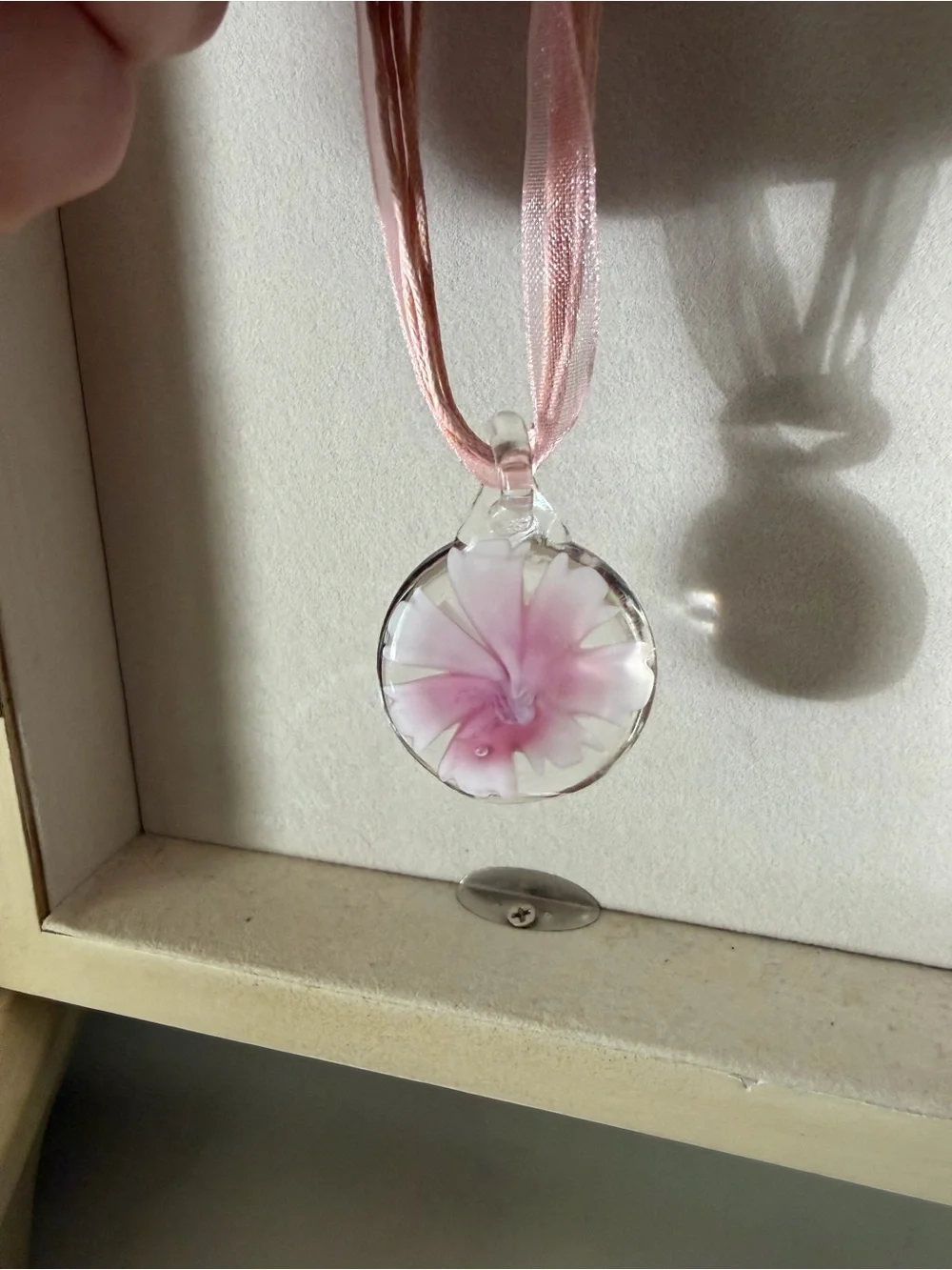 Delicate Pink Ribbon Necklace - Women Accessories